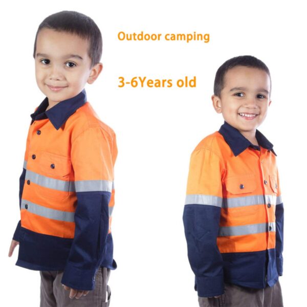 Factory Supply Customize Safety Activity Reflective Hi Vis Shirt For Kids - Image 3