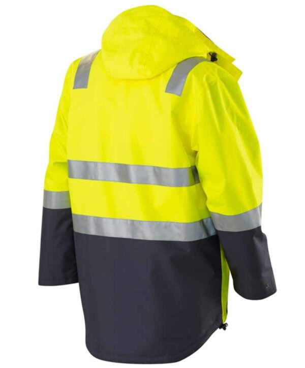 Customize OEM Service Waterproof Cold-Proof Orange Fluorescence Workwear Quality 3 In 1 Safety Hi Vis Winter Jacket - Image 5
