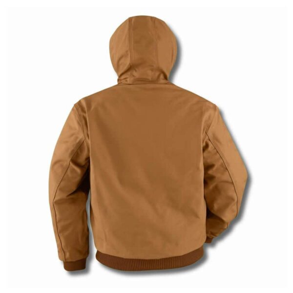 Factory Supply Custom Winter Workwear Cotton/Canvas Hooded Men Work Active Jacket - Image 3