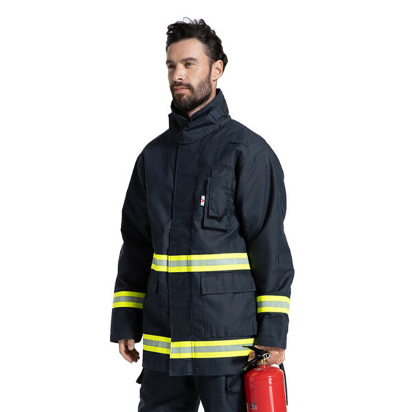 Hot Sale Low Price High Quality Firefighter Uniforms Mechanic Full Aramid Fire Fighting Suit - Image 3