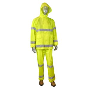 Industrial Hi Vis Reflective Suit Waterproof Work Construction Raincoat