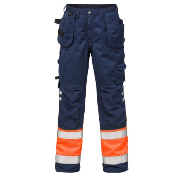 Reflective Oxford Wear Resistant Tear Resistant Multi-Pocket Cargo Work Pants Loose Unisex Premium Hi Vis Waterproof Trousers - Image 4