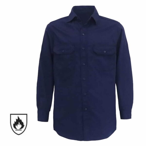 Factory Supply Hot Sale FR Workwear Clothes Electrician Cotton Welder Arc Flash II Flame Resistant Work Shirts - Image 6