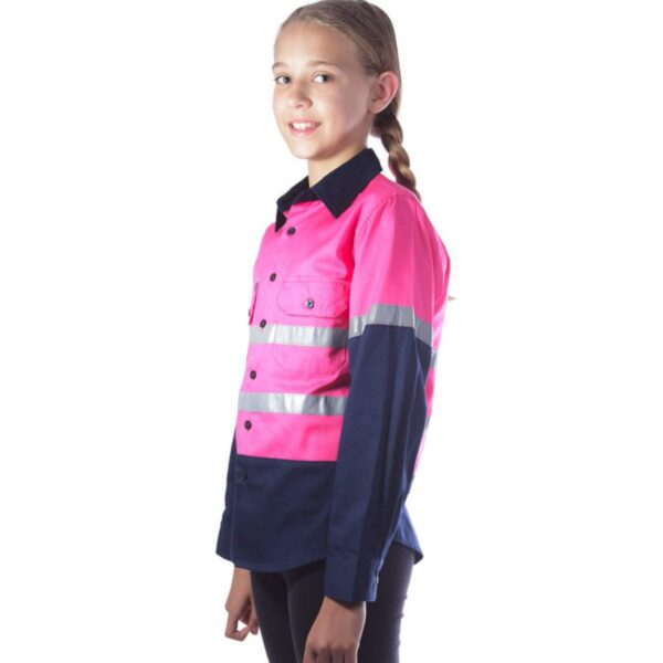 Factory Supply Customize Safety Activity Reflective Hi Vis Shirt For Kids - Image 4