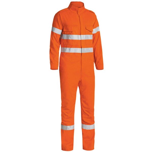 Custom Industrial Mining Jumpsuits 100% Cotton Breathable Two tone Reflective High vis Coveralls - Image 4