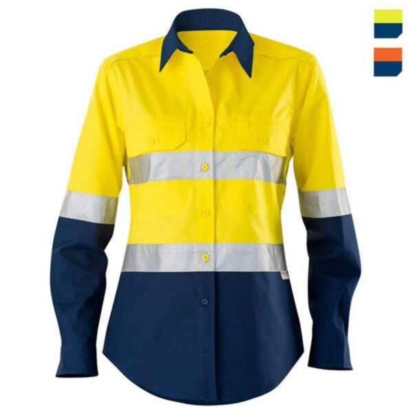Industrial Safety Work Clothes UPF Protect Traffic Railway Breathable Mesh Custom High Visibility Shirts - Image 4