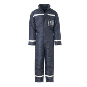 Industrial Custom Logo Durable  Boilersuit With Reflective Stripe Freeezer Coldproof  Waterproof Reflective Stripe Coverall For Winter
