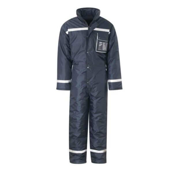 Industrial Custom Logo Durable  Boilersuit With Reflective Stripe Freeezer Coldproof  Waterproof Reflective Stripe Coverall For Winter