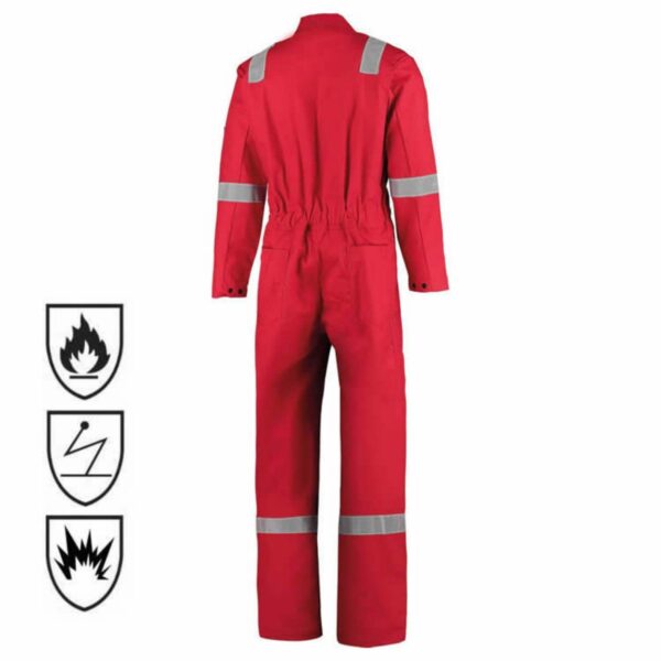 Industrial Nomex Jumpsuit Hi Vis Reflective Breathable Aramid FRC Welding Fire Resistant Coveralls - Image 6