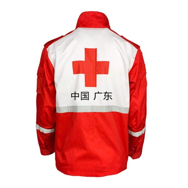 Custom Logo Unsix Industrial Uniforms Safety Workwear Rescue Windproof Red Cross PPE Clothing - Image 3