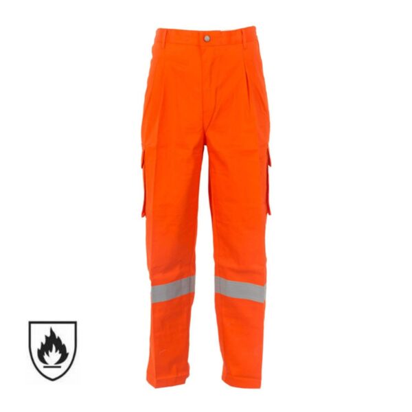NFPA 2112 High Quality Custom FR Trouser Hi Vis Reflective Cotton Flame Resistant Work Pants