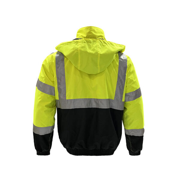 Factory Supply Industrial Reflective Safety Thermal Coal Traffic Mining Airport Construction High Visibility Bomber Jackets - Image 3