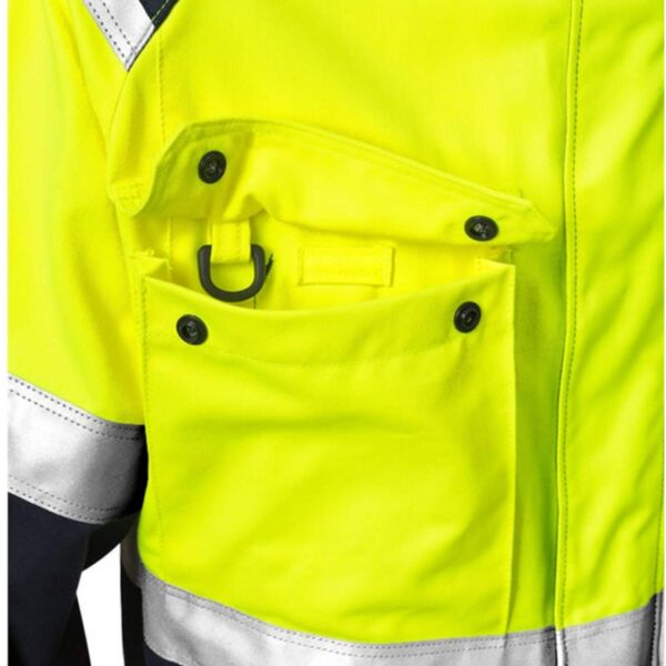 Hot Sale EN471 Safety Security Outdoor Construction Outerwear Workwear High Visibility Winter Coat - Image 4