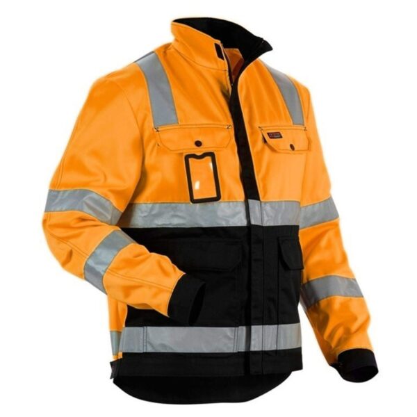 High Quantity Warm Work Wear Detachable Jacket Reflective Oil-Proof Waterproof Traffic Railway Hi Vis Winter Coat - Image 4