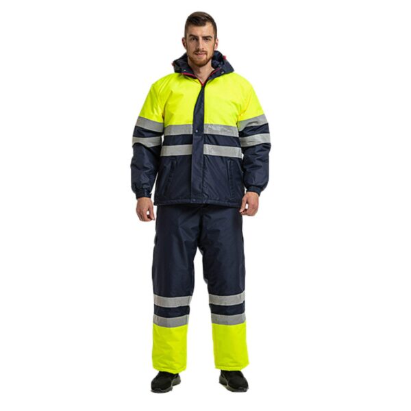 Factory Engineering Aircraft Ground Handling Industrial Work Clothes Safety Working Insulation Waterproof Warm Jacket Mens - Image 5