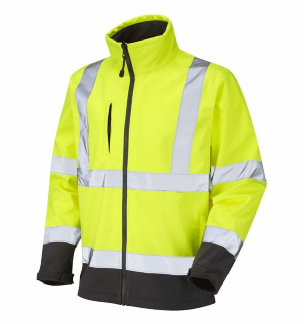 Hot Sale Thermal Hi Vis Windproof Waterproof Workwear Reflective Safety Softshell Jacket - Image 2