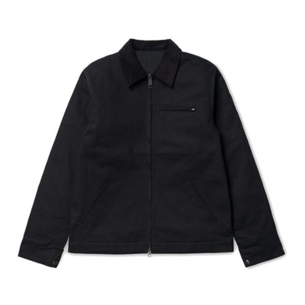Factory Supply Custom Logo Lined Canvas Workwear Mechanic Windproof Action Back Blanket Work Jacket - Image 3