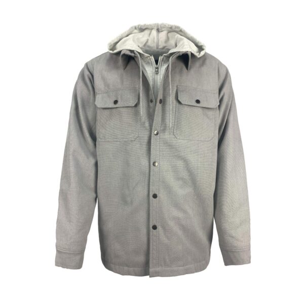 Custom Logo Canvas Insulated Hooded Workwear Windproof Winter Jacket - Image 6
