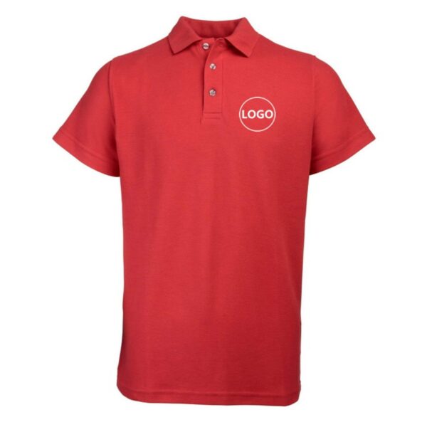 Customize Heavyweight Regular Fit Lapel Cotton Short Sleeves Work Polo Shirt For Man - Image 6