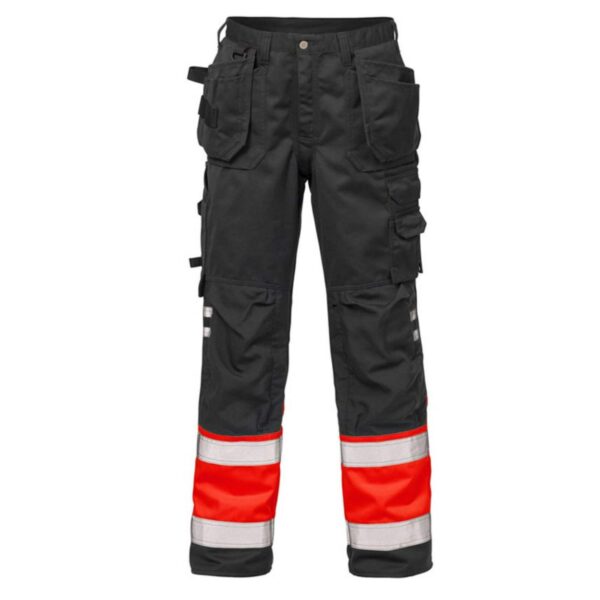 Reflective Oxford Wear Resistant Tear Resistant Multi-Pocket Cargo Work Pants Loose Unisex Premium Hi Vis Waterproof Trousers - Image 3