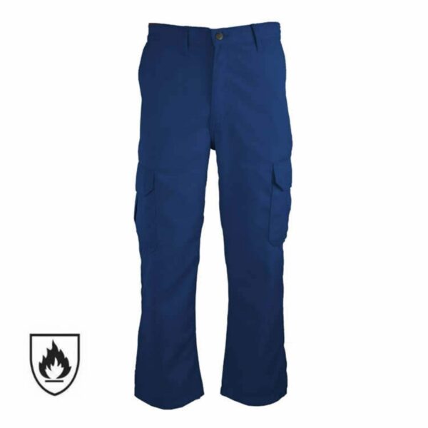 EN11612  Spandex Cotton FR Work Pants Industrial Welding Cargo Work Fire Resistant Trousers - Image 3