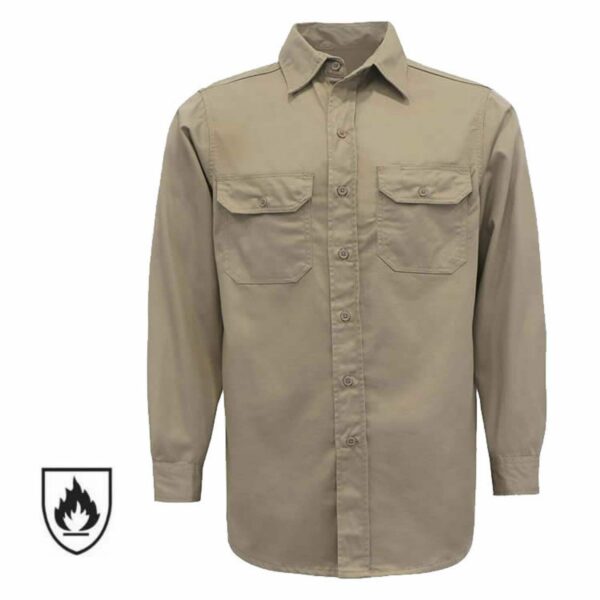 Factory Supply Hot Sale FR Workwear Clothes Electrician Cotton Welder Arc Flash II Flame Resistant Work Shirts