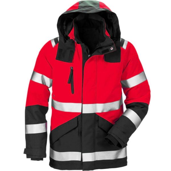 Hot Sale Hi Vis Waterproof Windproof Construction Safety Workwear Reflective Warm Thermal Jacket - Image 5