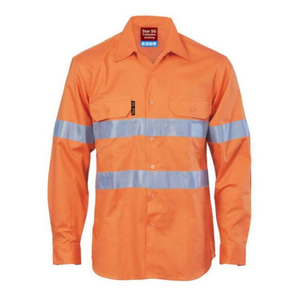 Arc Flash Work Shirts For Welder Hi Vis Reflective Safety Fr Rated Workwear Flame Resistant High Visibility Shirt - Image 3