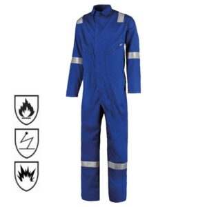Industrial Nomex Jumpsuit Hi Vis Reflective Breathable Aramid FRC Welding Fire Resistant Coveralls