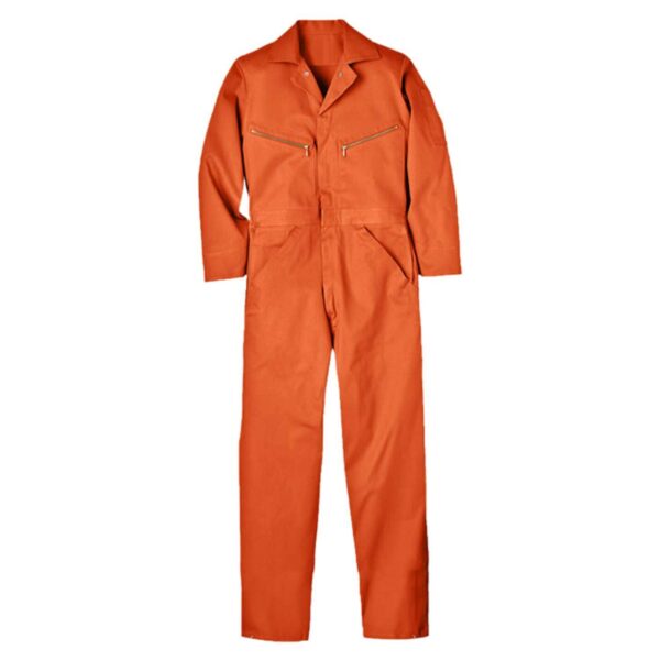 Customize Logo Workwear With Metal Zippers Industry Mechanical Garage Factory 100% Cotton Coverall - Image 5