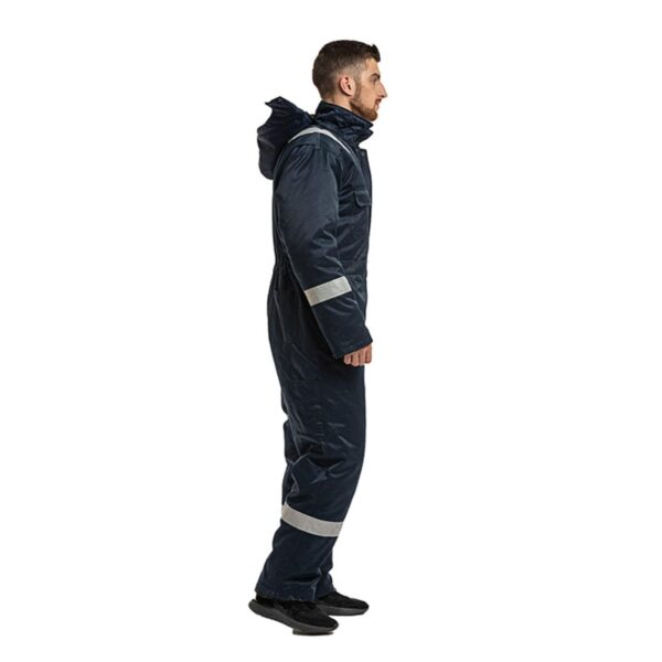 Safety Custom Logo Industrial Cotton  Freezer Overall Cold Storage Coldproof Windproof Multi Functional Coverall - Image 4