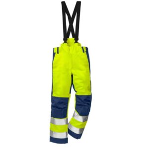 Safety Freezer Bib Pants Waterproof Cold Proof Insulation Hi Vis Reflective Insulated Work Pants