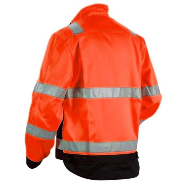 High Quantity Warm Work Wear Detachable Jacket Reflective Oil-Proof Waterproof Traffic Railway Hi Vis Winter Coat - Image 5