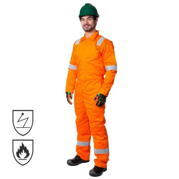 Oil And Gas Industrial Petroleum Shell Mobil Workwear Acid proof Oil Resistant Hi Vis Reflective Flame Retardant Clothing - Image 3