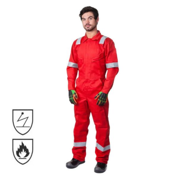 Oil And Gas Industrial Petroleum Shell Mobil Workwear Acid proof Oil Resistant Hi Vis Reflective Flame Retardant Clothing - Image 5