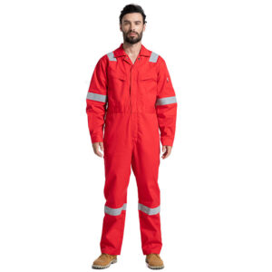 Premium FR Overalls Offshore Multipockets Technician Flame Retardant Coveralls For Men