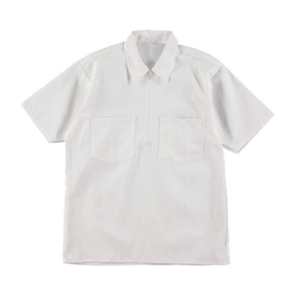 Hot Sale Polyester / Cotton Custom Short Sleeve Unisex Uniform Shirt With Two Pockets On The Chest - Image 7
