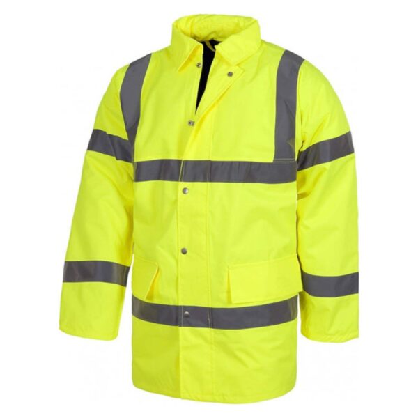 Factory Supply Logo Custom Construction Clothes Windbreaker Hi Vis Reflective Jackets - Image 3