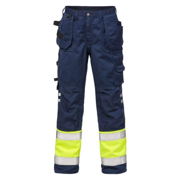 Reflective Oxford Wear Resistant Tear Resistant Multi-Pocket Cargo Work Pants Loose Unisex Premium Hi Vis Waterproof Trousers - Image 5