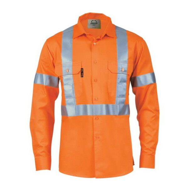 AS/NZS 4602 1906 Factory Customize Supply Hi Vis Construction Mining Industry Clothes With X Reflective Work Shirts - Image 3