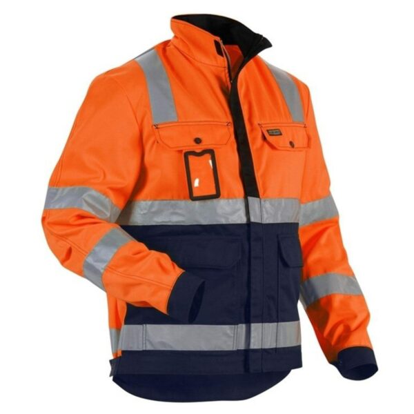 High Quantity Warm Work Wear Detachable Jacket Reflective Oil-Proof Waterproof Traffic Railway Hi Vis Winter Coat - Image 6