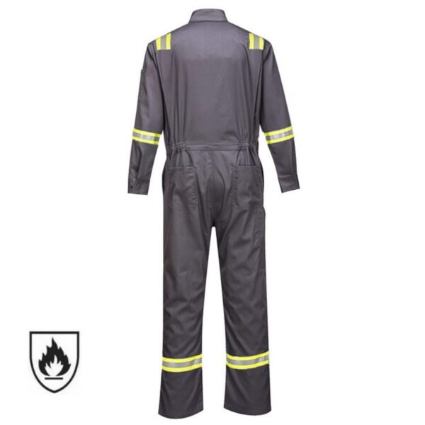Hot sale PetroChina Sinopec CNOOC Flame Retardant FRC Coverall Arc Flash Hi Vis Reflective Safety Cotton Flame Resistant Workwear - Image 4