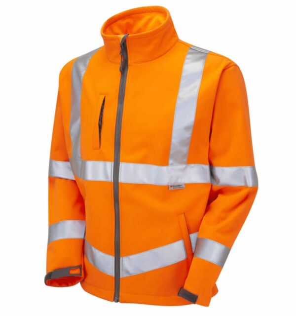 Hot Sale Thermal Hi Vis Windproof Waterproof Workwear Reflective Safety Softshell Jacket - Image 4
