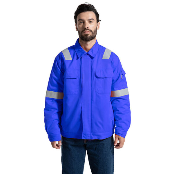 Manufacturer Work Jacket For Oil and Gas Petroleum Refining 100% Cotton Fr Clothing Jackets - Image 3