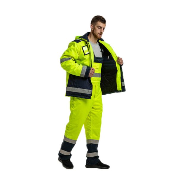 Industrial Hi Vis Reflective Windproof Waterproof  Pullover Railway Road Traffic Mining Safety Work Jacket - Image 6