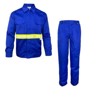 Factory Customize EN1149 Polyester / Cotton Construction Chemical Engineering Anti Static Industrial Workwear