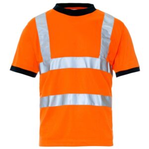 Premium Custom Tear-resistant Cotton/Polyester Workwear Oil＆Gas Industry Hi vis Safety Work T-Shirt