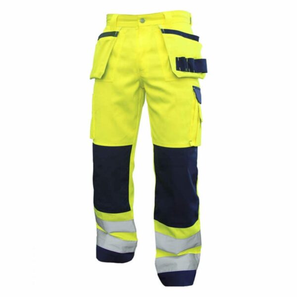 Factory Supply Cargo Pants Reflective Hi Vis Safety Traffic Road Railway Trousers - Image 3