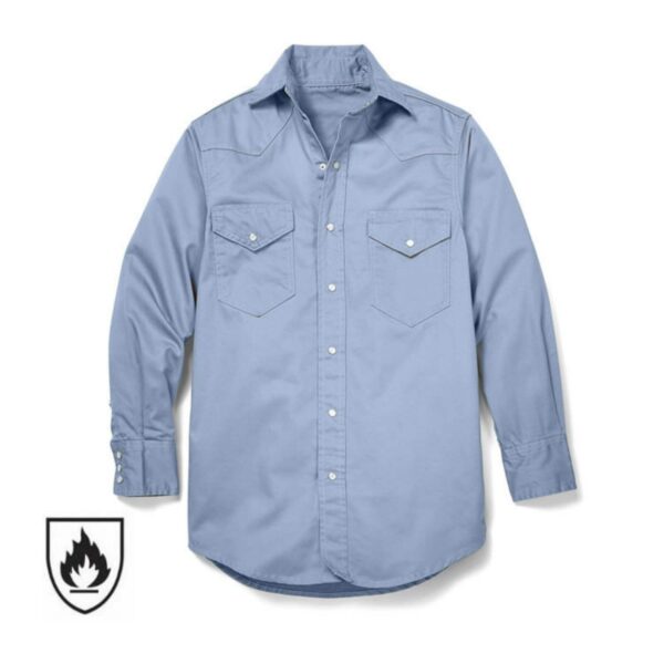 Factory Customize Logo High Quality Flame Resistant Welder Workwear Long Sleeve Aramid Nomex ARC Rate Flame Resistant Shirt - Image 3