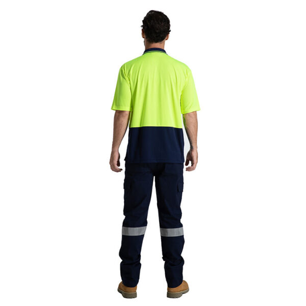 Hi Vis Two Tone Birdeye Quick Dry Workwear safety mining Security Short Sleeves Polo shirts - Image 6